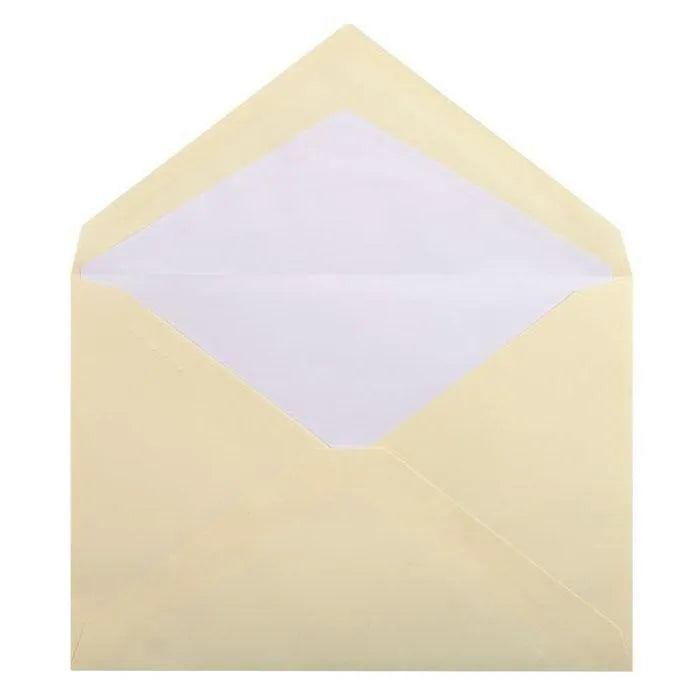 LALO Vergé 25 Enveloppes C5 Gommées-Enveloppes-Lalo-Ivoire-Papeterie du Dôme