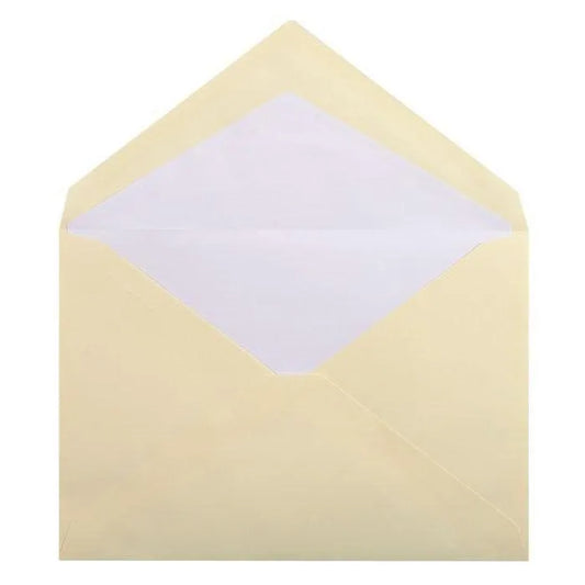 LALO Vergé 25 Enveloppes C5 Gommées-Enveloppes-Lalo-Ivoire-Papeterie du Dôme