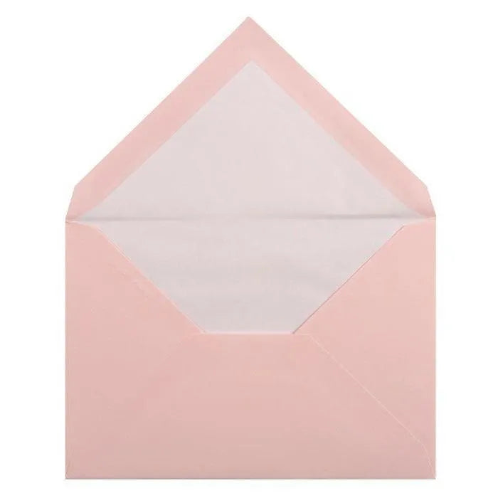 LALO Vergé 25 Enveloppes C6 Doublées-Enveloppes-Lalo-Rose-Papeterie du Dôme