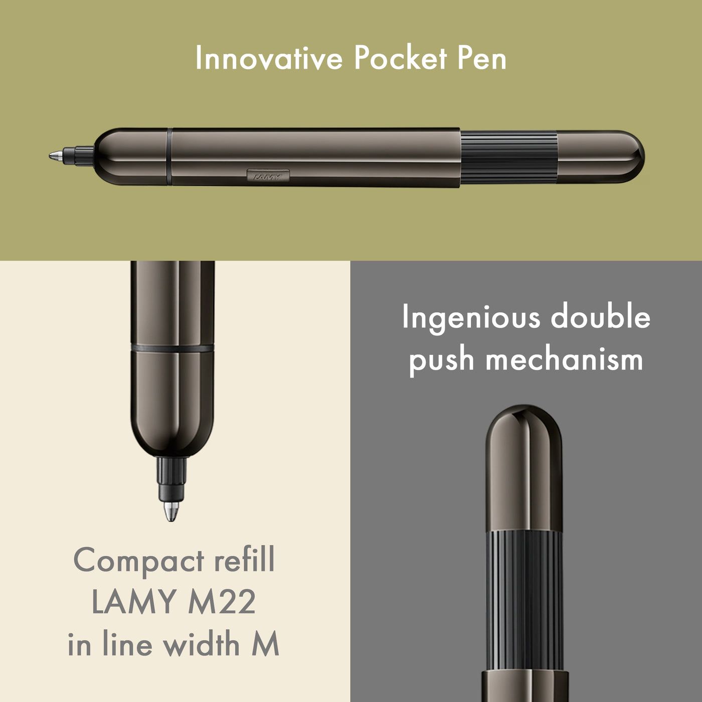 LAMY Pico Lx Ruthénium Parure Stylo Bille-Stylo Bille-Lamy-Papeterie du Dôme