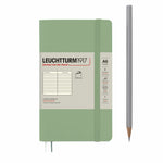 LCHT A6 Souple Ligné-Carnet-Leuchtturm 1917-Sauge-A6-Ligné-Papeterie du Dôme