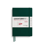 LCHT Agenda A5 Semainier & Carnet Rigide - Français-Agenda-Leuchtturm 1917-2026-Forest green-A5-Papeterie du Dôme
