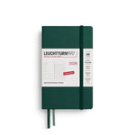 LCHT Agenda A6 Semainier & Carnet Rigide - Français-Agenda-Leuchtturm 1917-2026-Forest Green-A6-Papeterie du Dôme