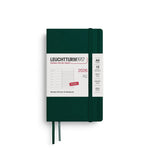 LCHT Agenda A6 Semainier & Carnet de Notes Ligné Souple - Anglais-Agenda-Leuchtturm 1917-2026-Forest green-A6-Papeterie du Dôme