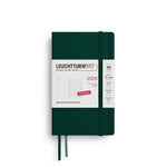 LCHT Agenda A6 Semainier & Carnet de Notes Ligné Souple - Français-Agenda-Leuchtturm 1917-2026-Forest green-A6-Papeterie du Dôme