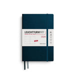 LCHT Agenda B6+ Semainier Rigide - Anglais-Agenda-Leuchtturm 1917-2026-Deep sea-B6+-Papeterie du Dôme