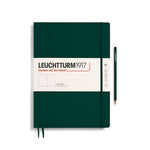 LCHT Carnet A4+ Master Slim Blanc-Carnet-Leuchtturm 1917-Forest Green-A4+-Blanc-Papeterie du Dôme