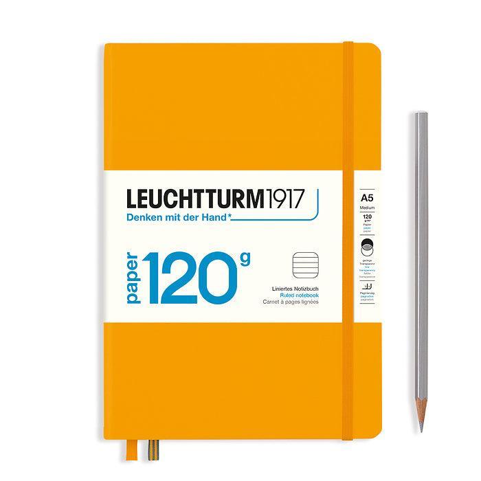 LCHT Carnet A5 Édition 120 Rigide-Carnet-Leuchtturm 1917-A5-Ligné-Rising Sun-Papeterie du Dôme