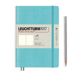 LCHT Carnet A5 Souple Blanc-Carnet-Leuchtturm 1917-Aquamarine-A5-Blanc-Papeterie du Dôme