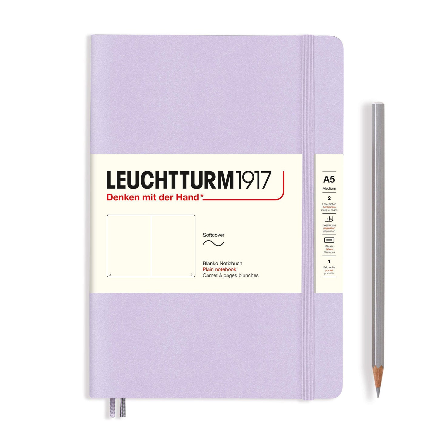 LCHT Carnet A5 Souple Blanc-Carnet-Leuchtturm 1917-Papeterie du Dôme