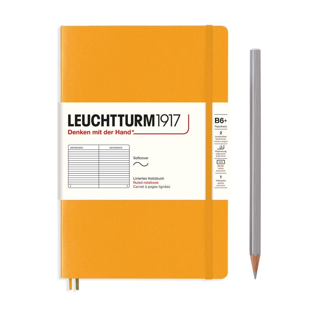 LCHT Carnet B6+ Paperback Souple Ligné-Carnet-Leuchtturm 1917-Papeterie du Dôme