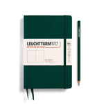 LCHT Paperback B6+ Rigide-Carnet-Leuchtturm 1917-B6+-Forest Green-Blanc-Papeterie du Dôme