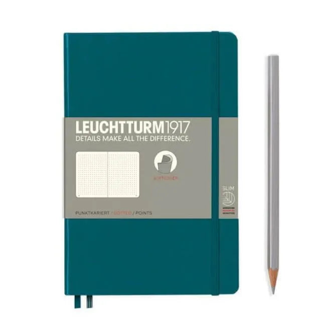 LCHT Paperback B6+ Souple Dots-Carnet-Leuchtturm 1917-Pacific Blue-B6+-Dots-Papeterie du Dôme