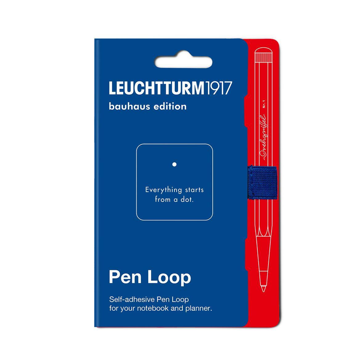 LCHT Pen Loop Bauhaus-Accessoire-Leuchtturm 1917-Bleu Royale-Papeterie du Dôme