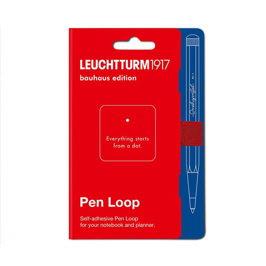 LCHT Pen Loop Bauhaus-Accessoire-Leuchtturm 1917-Rouge-Papeterie du Dôme