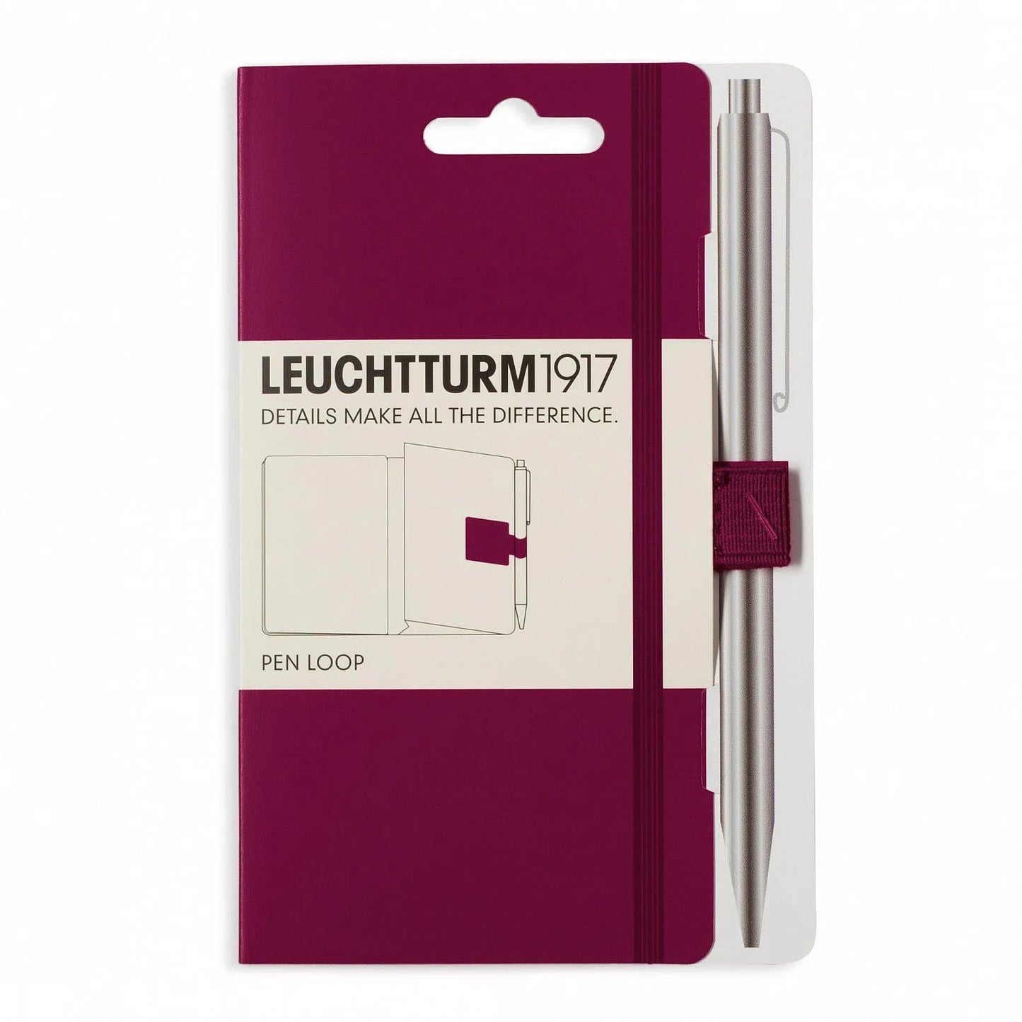 LCHT Pen Loop-Accessoire-Leuchtturm 1917-Port Red-Papeterie du Dôme