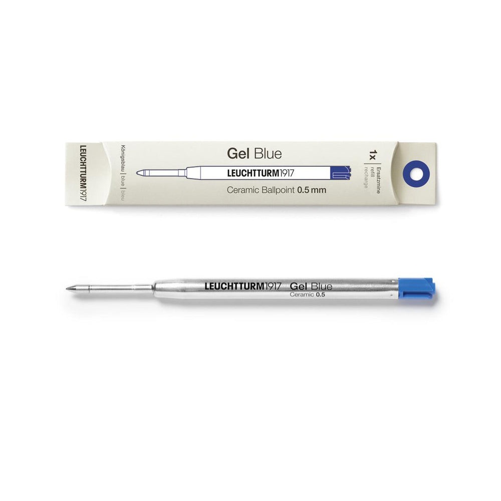 LCHT Recharge Stylo Gel-Recharge Stylos-Leuchtturm 1917-Bleu-0.5 mm-Papeterie du Dôme