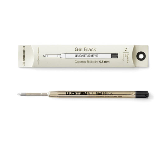 LCHT Recharge Stylo Gel-Recharge Stylos-Leuchtturm 1917-Noir-0.5 mm-Papeterie du Dôme