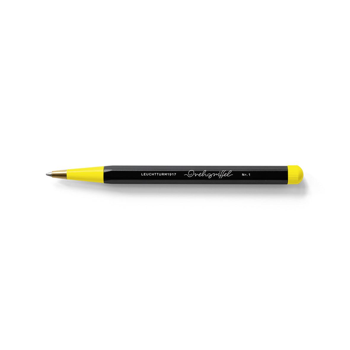 LCHT Stylo Drehgriffel Nr.1 Bauhaus Edition-Stylo Bille-Leuchtturm 1917-Noir/Citron-Papeterie du Dôme