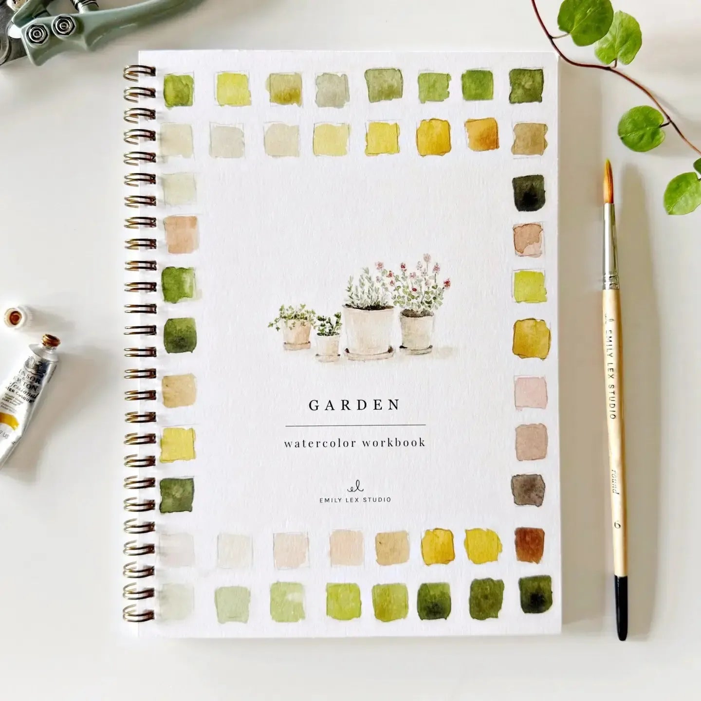 LEX Cahier d'exercices de Peinture-Cahier d'exercises-Emily Lex Studio-Jardin-Papeterie du Dôme
