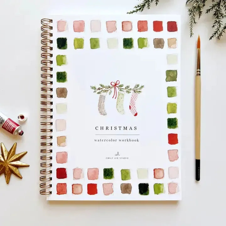 LEX Cahier d'exercices de Peinture-Cahier d'exercises-Emily Lex Studio-Noël-Papeterie du Dôme