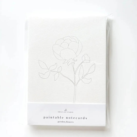 LEX Cartes à Peindre-Carterie-Emily Lex Studio-Garden Flowers-Papeterie du Dôme