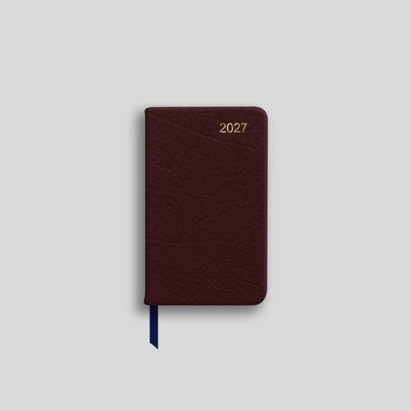 LSM Agenda Canterbury Pocket Semainier-Agenda-Leathersmith of London-Bordeaux-Papeterie du Dôme