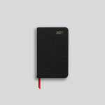 LSM Agenda Canterbury Pocket Semainier-Agenda-Leathersmith of London-Noir-Papeterie du Dôme