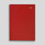 LSM Agenda Chelsea Semainier-Agenda-Leathersmith of London-2025-Rouge-Papeterie du Dôme