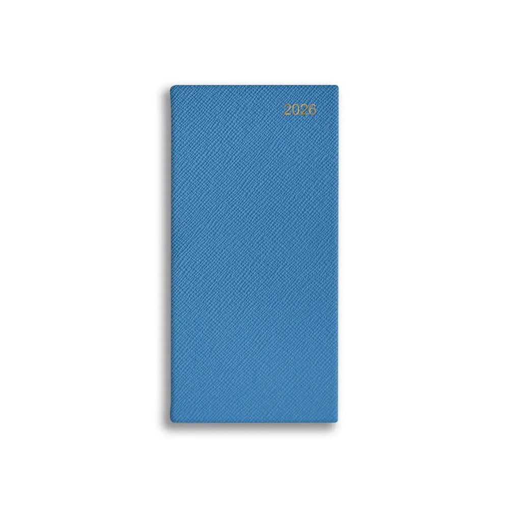 LSM Agenda Oxford Pocket Semainier-Agenda-Leathersmith of London-2026-Bleu Capri-Papeterie du Dôme