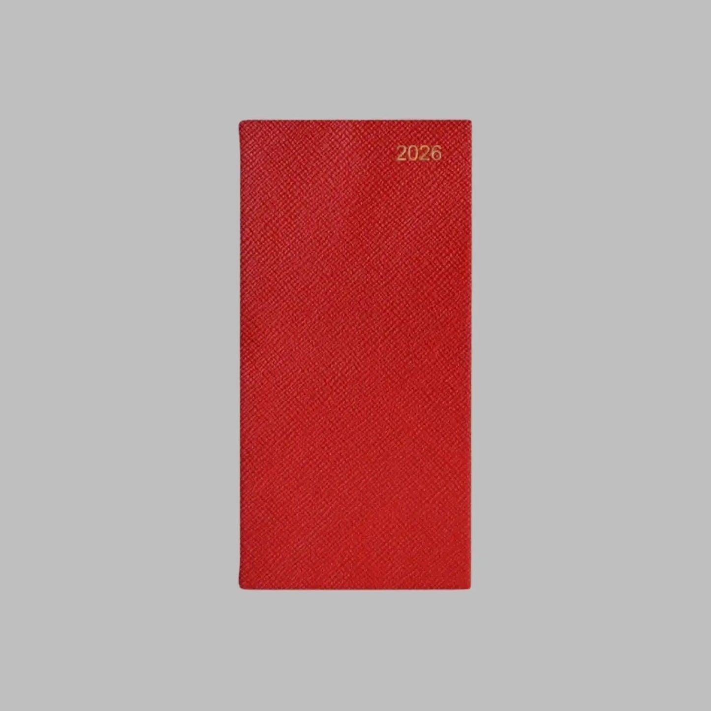 LSM Agenda Oxford Pocket Semainier-Agenda-Leathersmith of London-2026-Rouge-Papeterie du Dôme