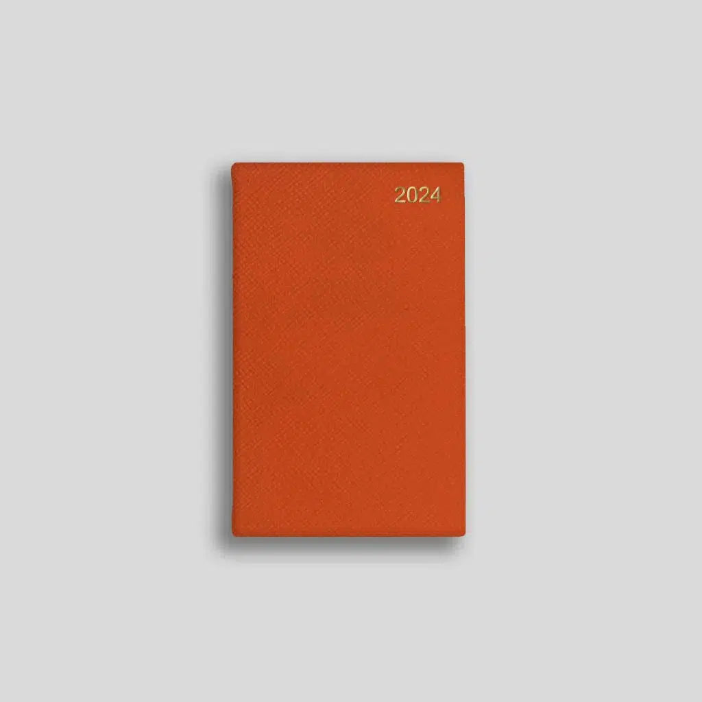 LSM Agenda Regent Pocket Semainier-Agenda-Leathersmith of London-2024-Orange-Papeterie du Dôme