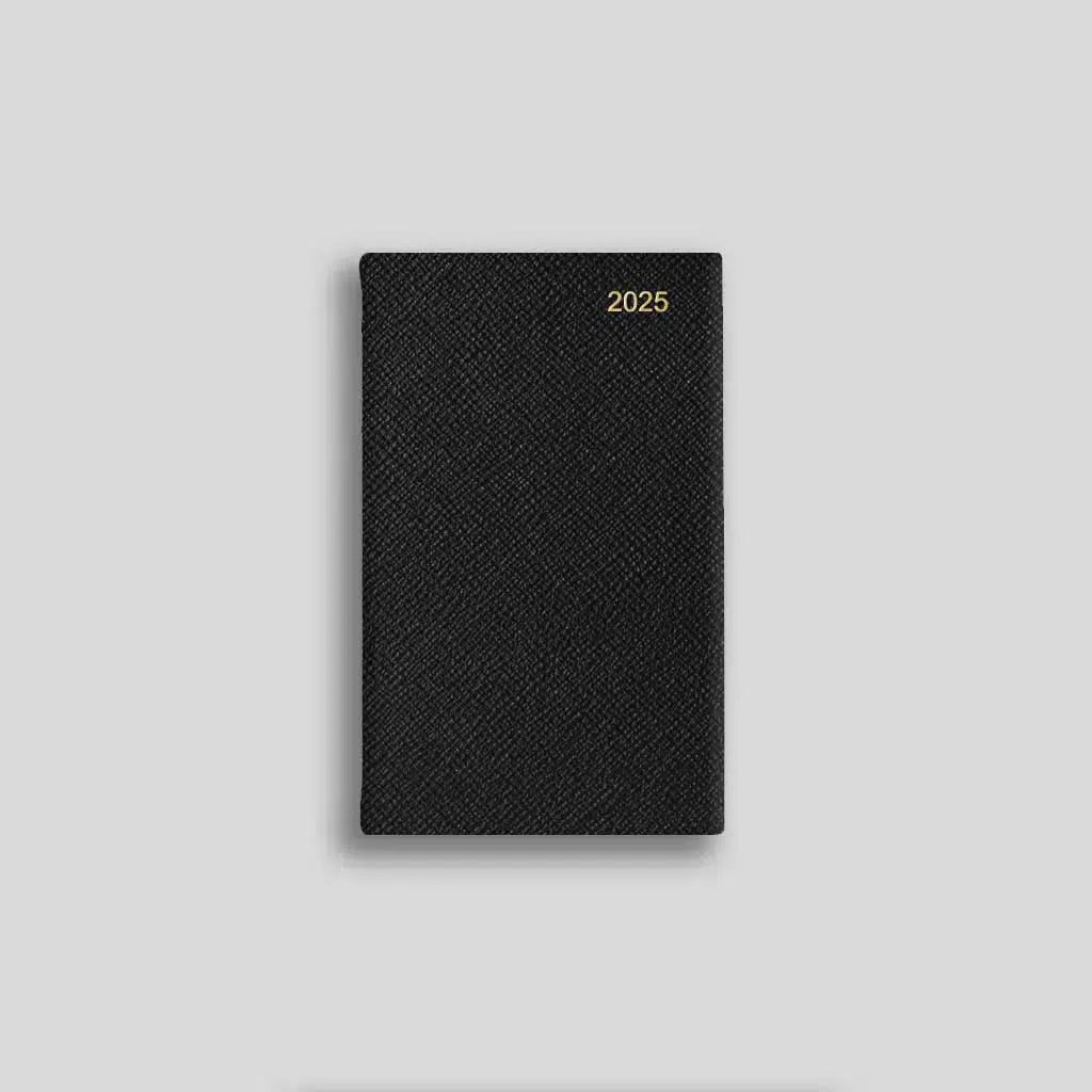 LSM Agenda Regent Pocket Semainier-Agenda-Leathersmith of London-2025-Noir-Papeterie du Dôme