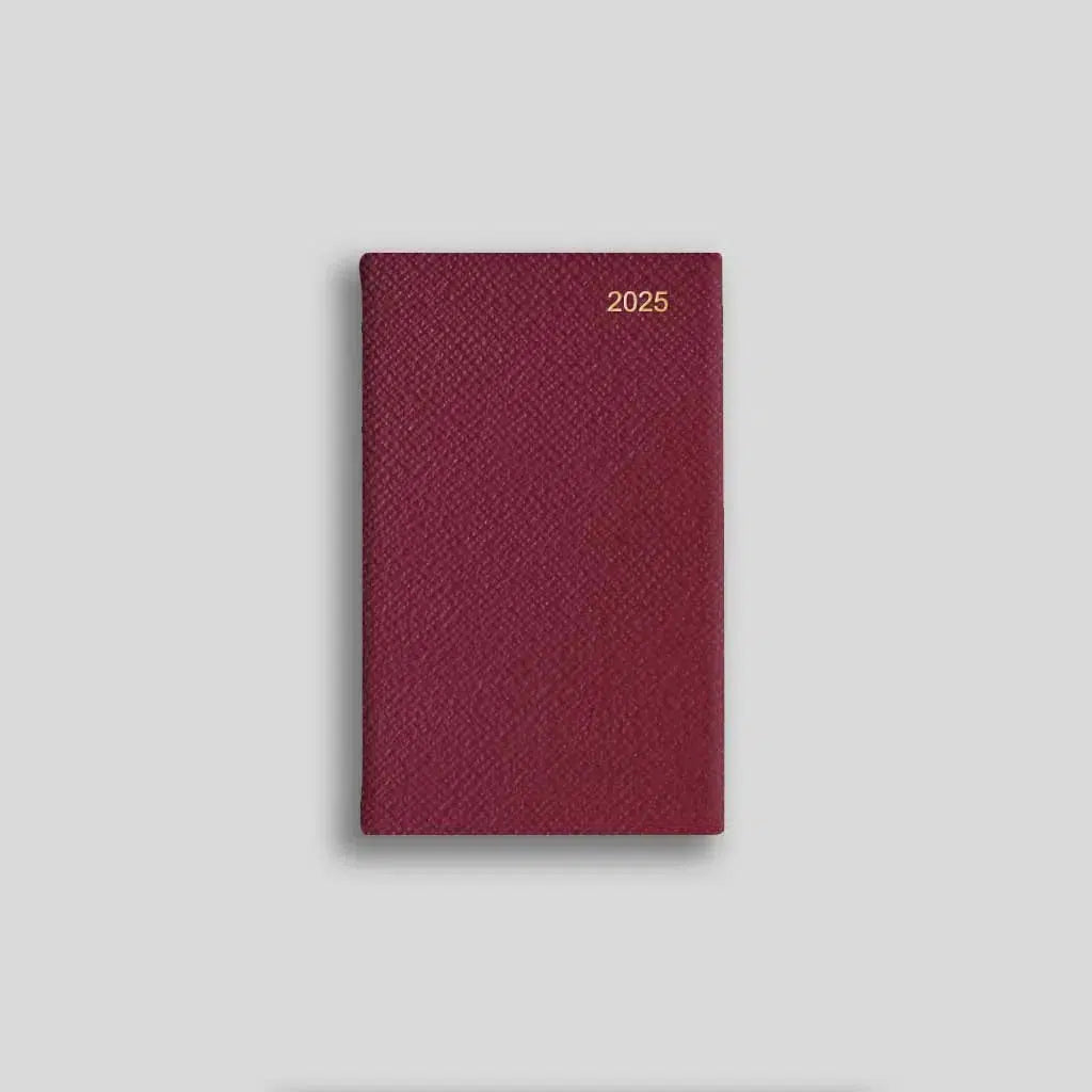 LSM Agenda Regent Pocket Semainier-Agenda-Leathersmith of London-2025-Prune-Papeterie du Dôme