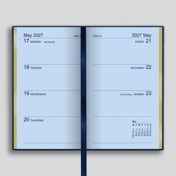 LSM Agenda Regent Pocket Semainier-Agenda-Leathersmith of London-Papeterie du Dôme