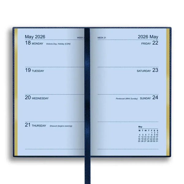 LSM Agenda Regent Pocket Semainier-Agenda-Leathersmith of London-Papeterie du Dôme