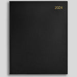 LSM Agenda Westminster Semainier-Agenda-Leathersmith of London-2024-Noir-Papeterie du Dôme