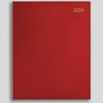 LSM Agenda Westminster Semainier-Agenda-Leathersmith of London-2024-Rouge-Papeterie du Dôme