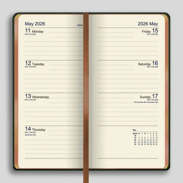 LSM Agenda Worcester Pocket Semainier-Agenda-Leathersmith of London-Papeterie du Dôme