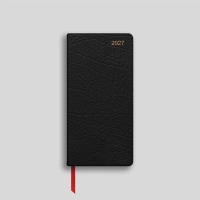 LSM Agenda Worcester Pocket Semainier-Agenda-Leathersmith of London-Noir-Papeterie du Dôme