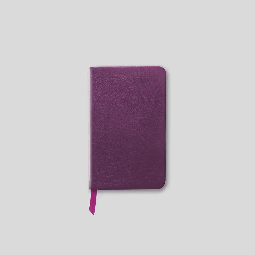 LSM Carnet A7 Canterbury-Carnet-Leathersmith of London-Violet-Papeterie du Dôme