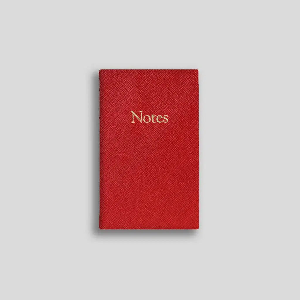LSM Notebook Ligné Regent-Carnet-Leathersmith of London-Rouge-Papeterie du Dôme