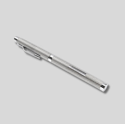 LSM Stylo Roller Chelsea Argent 925 Grain d'Orge-Stylo-Leathersmith of London-Papeterie du Dôme
