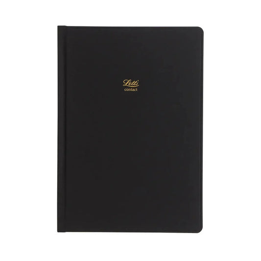 LTT Icon A5 Carnet d'Adresse-Carnet d'adresse-Letts-Noir-Papeterie du Dôme