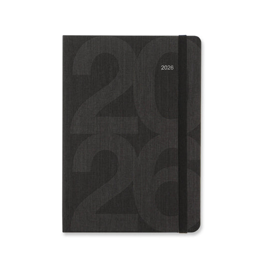 Letts Agenda Block A5 Semainier-Agenda-Letts-2026-Noir-Papeterie du Dôme