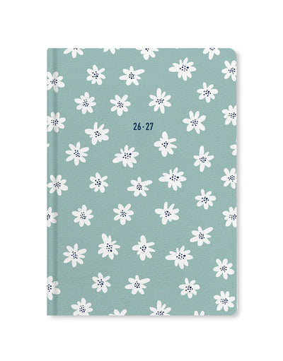 Letts Agenda Daisies A5 Semainier Académique-Agenda-Letts-2026-2027-Mint-Papeterie du Dôme