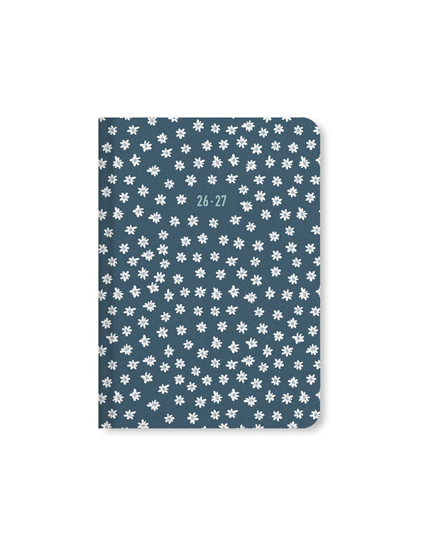 Letts Agenda Daisies A6 Semainier Académique-Agenda-Letts-2026-2027-Bleu-Papeterie du Dôme