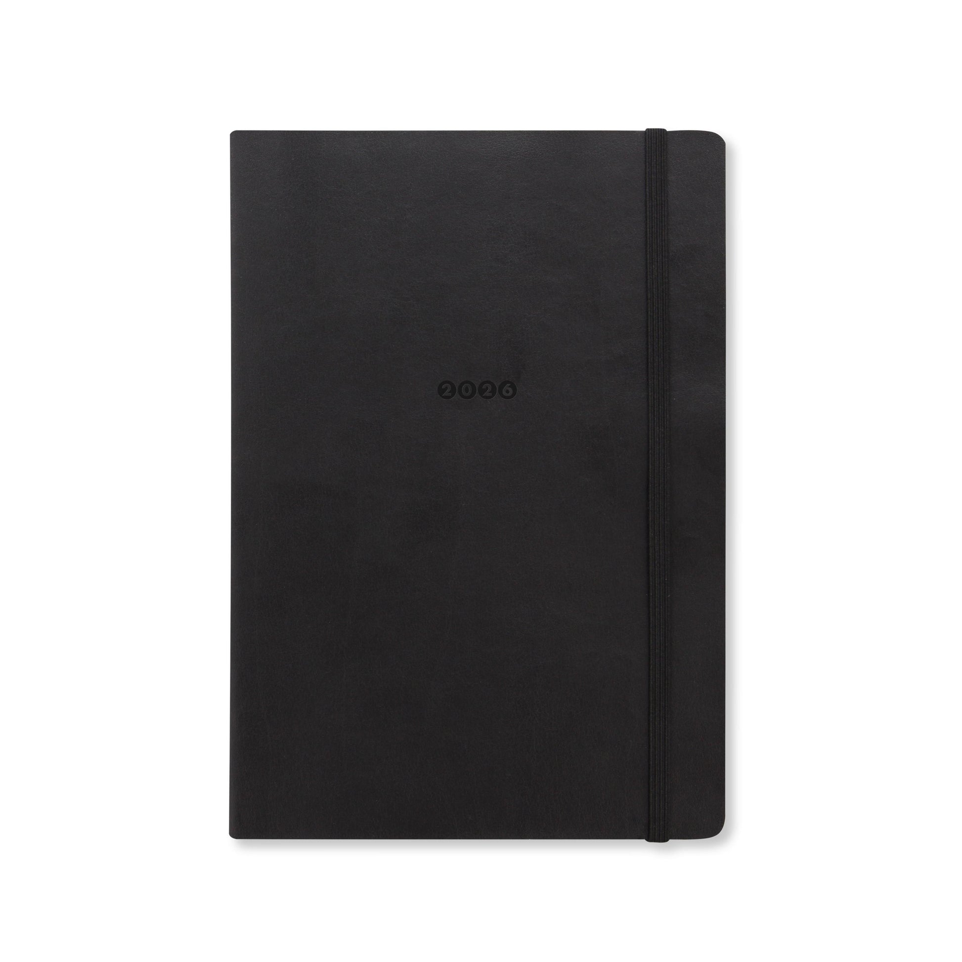 Letts Agenda Edge A5 Semainier + Note-Agenda-Letts-2026-Noir-Papeterie du Dôme