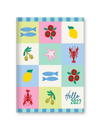 Letts Agenda Endless Summer A5 Semainier-Agenda-Letts-2027-Patchwork-Papeterie du Dôme