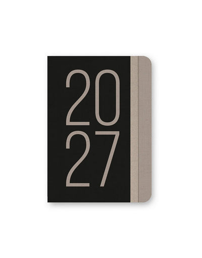 Letts Agenda Essence A6 Semainier-Agenda-Letts-2027-Noir-Papeterie du Dôme